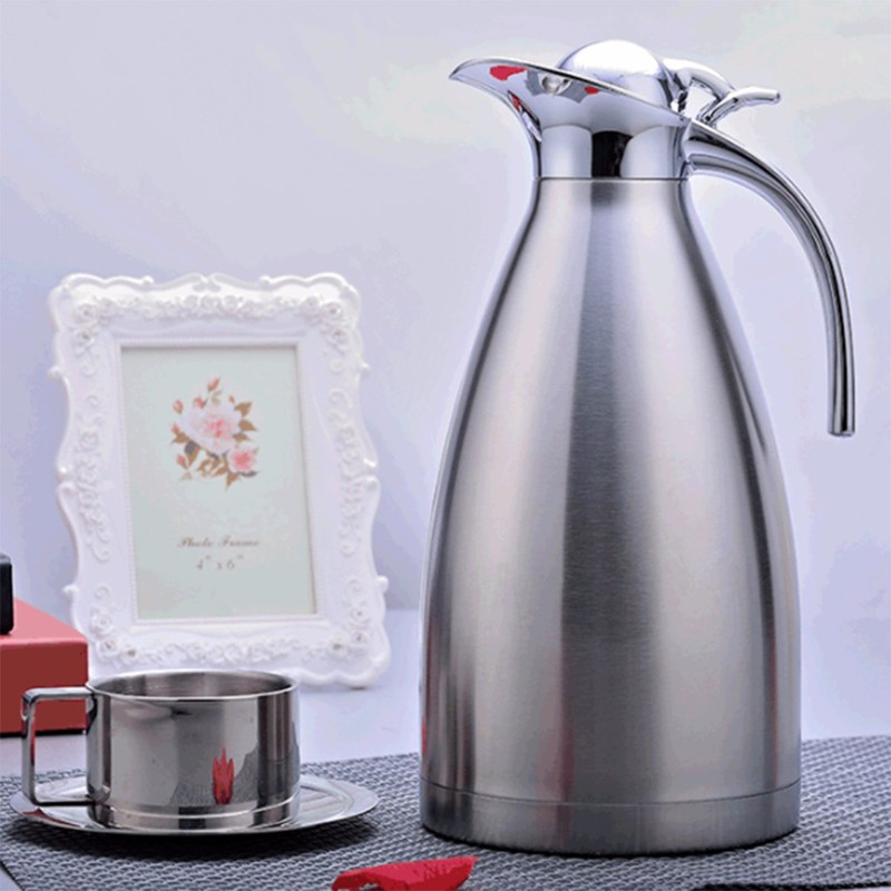 Bình Đựng Nước Coffee Pot 2 Lít Thiết Kế Mới Có Nắp Đậy Tiện Dụng - [Kho Đức Quân]