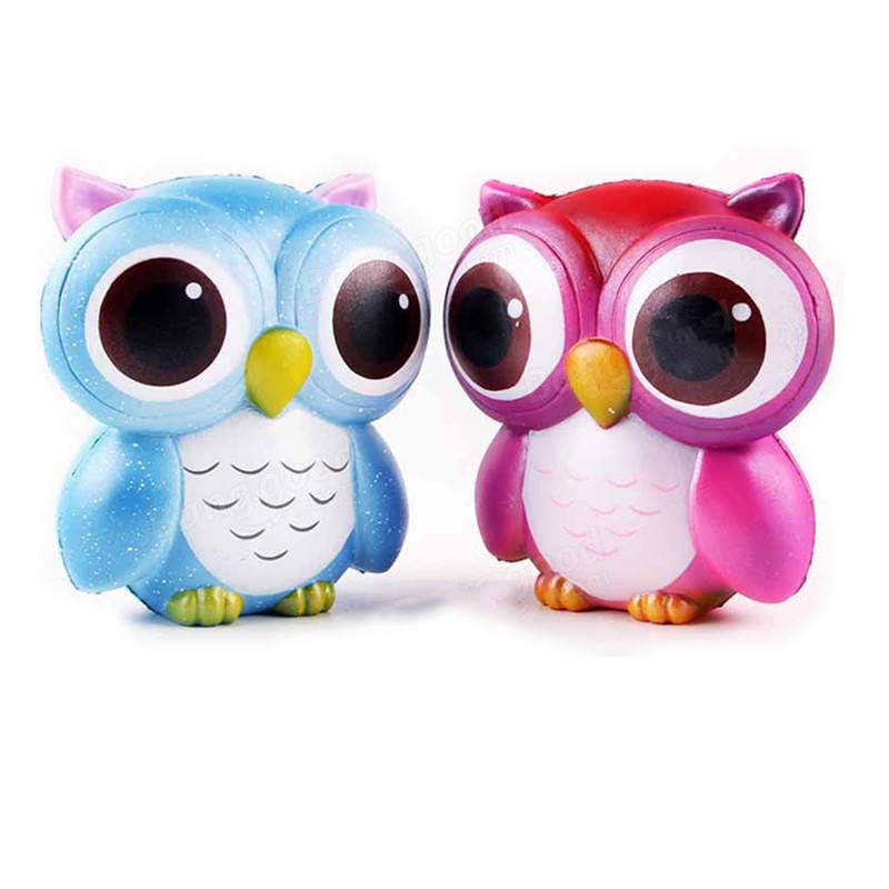 z[Chính hãng Sunny Squishy] Squishy - Cú mèo mắt to (15x13x6cm)t