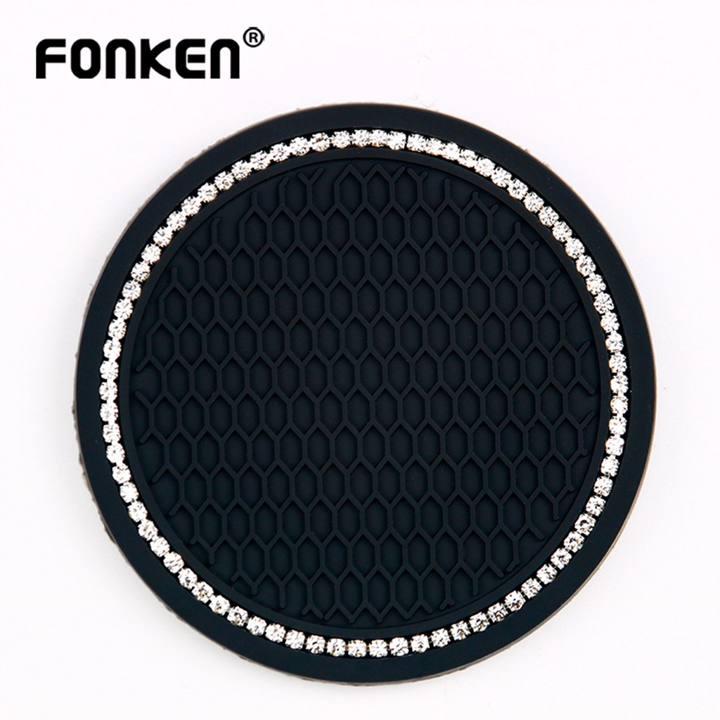 Miếng lót cốc FONKEN bằng silicon gel dùng trên ô tô
