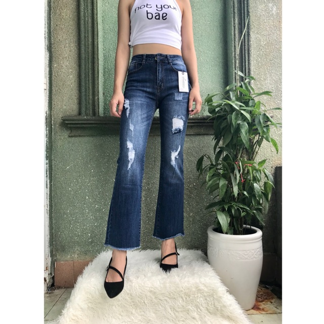 QUẦN JEAN ỐNG LOE CO DÃN MẠNH VNXK
