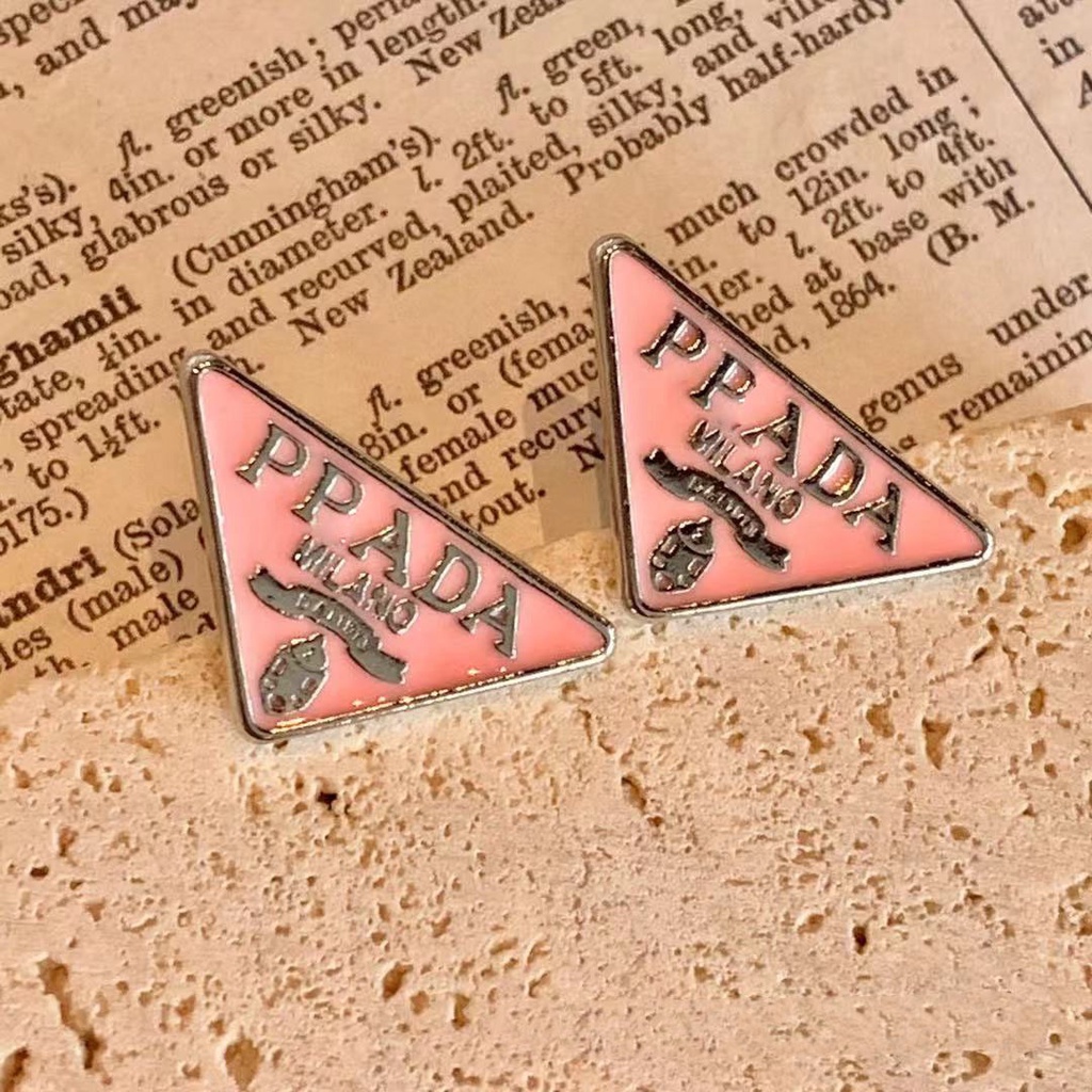 Khuyên tai bạc 925 hình tam giác phong cách mới mẻ thời trang