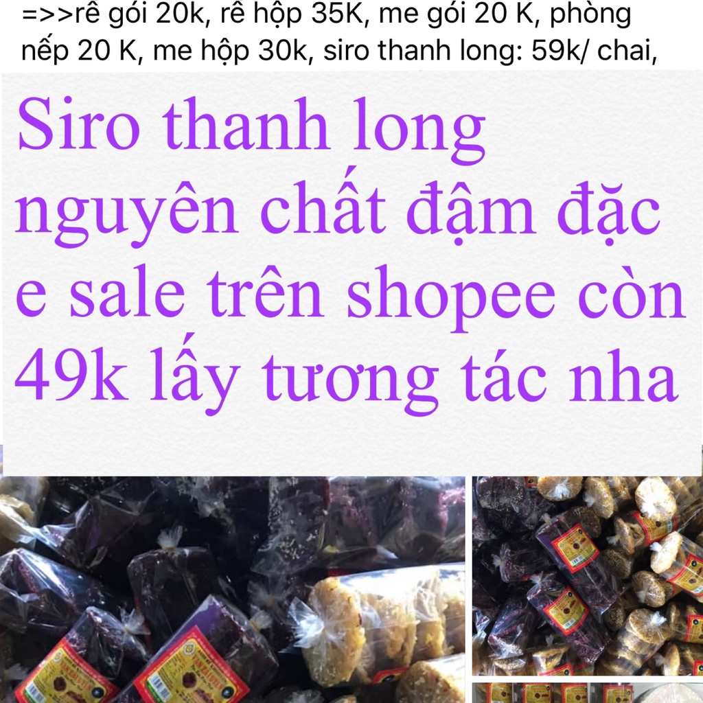 Siro thanh long ruột đỏ đậm đặc Ngọc Uyên đặc sản Bình thuận giải khát bổ dưỡng cocktail xu xoa bánh kẹo chè