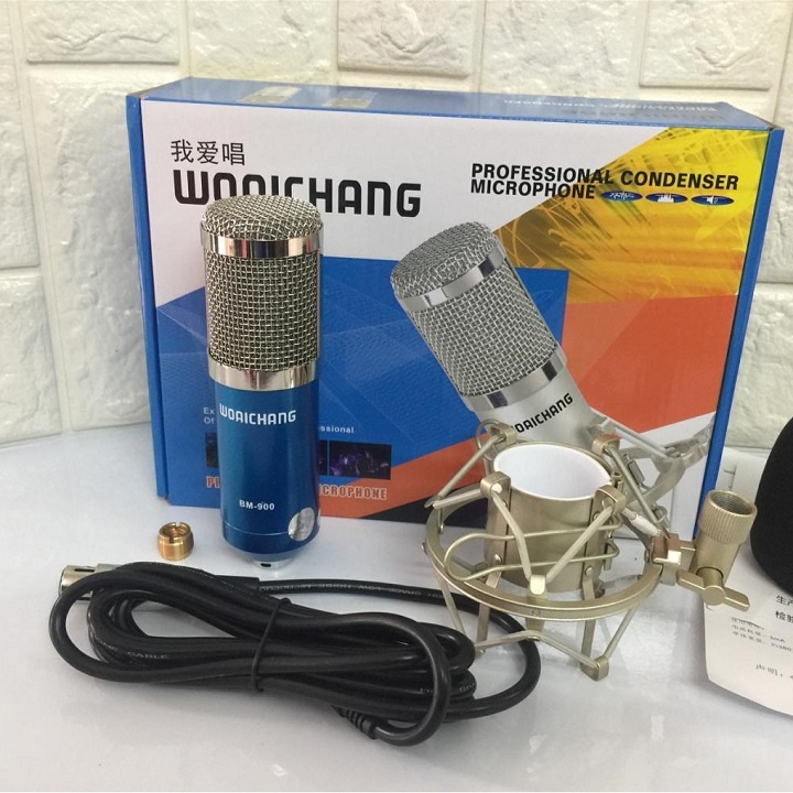 Combo Micro Thu Âm, Tặng Dây Chia 2 Cổng, Tặng Tai Nghe AKG-S10 - Chuyên Học Online, Học Zoom - Hát Karaoke Trên App