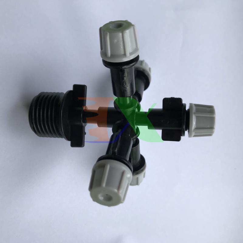 Bộ 5 đầu tưới phun sương, Đầu phun sương tưới cây, làm mát (40 lit / h) + ren 21 (1/2&quot;)