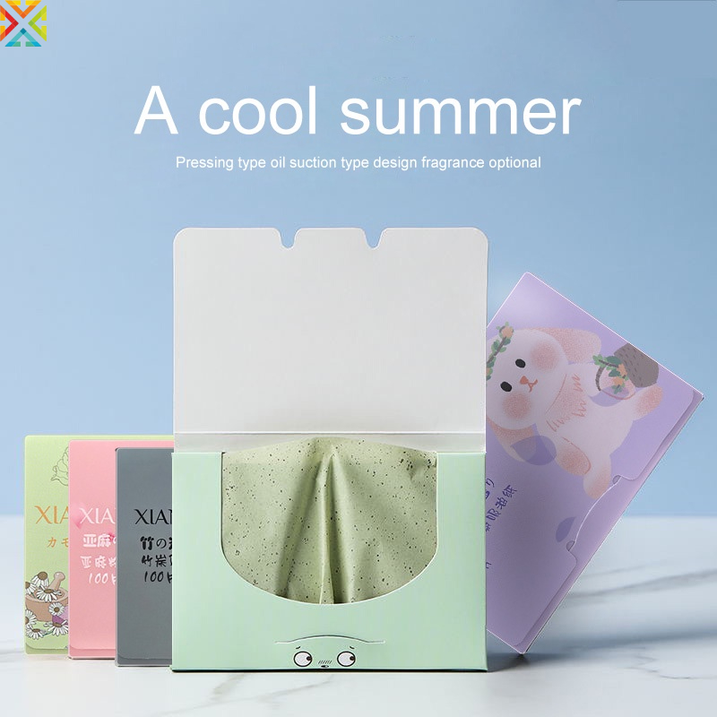 Bộ 100 Tờ Giấy Thấm Dầu XIANGZI Làm Sạch Da Mặt