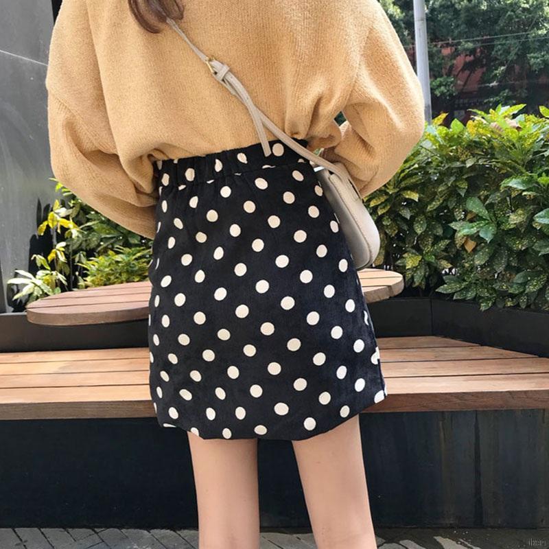 Women's Sexy Dot High Waist Slim Preppy Style A Line Skirt | BigBuy360 - bigbuy360.vn