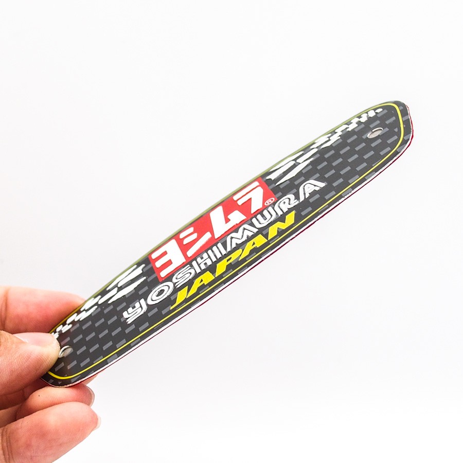 Set 2 miếng Sticker metal dán bô xe Sticker Factory - Chủ đề Yoshimura Exhaust