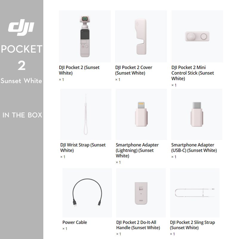 Camera DJI Pocket 2 Gimbal Exclusive Combo - Máy Quay Bỏ Túi DJI Pocket 2 Màu Trắng