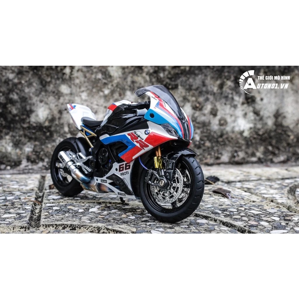 MÔ HÌNH BMW S1000RR CUSTOM TRICOLOR VERSION 1:12 AUTONO1 D039