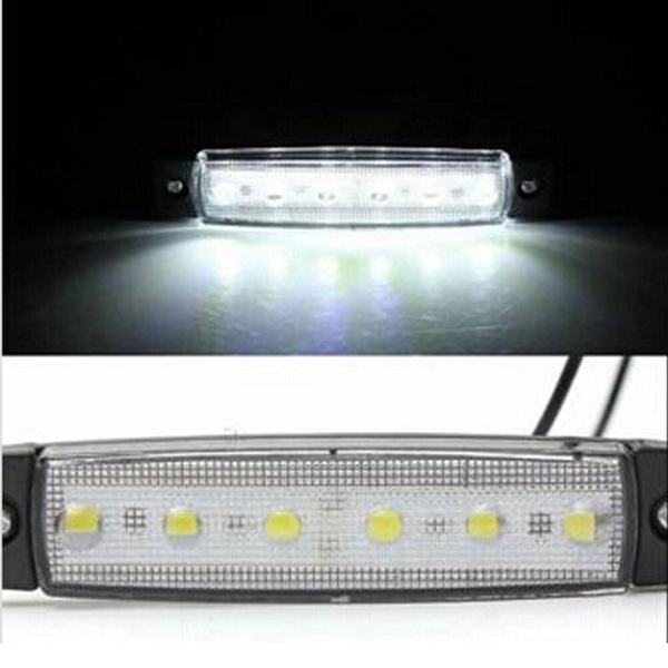 Đèn Led Tín Hiệu DC 12V-24V 6 SMD Chuyên Dụng Cho Xe Hơi Xe Tải