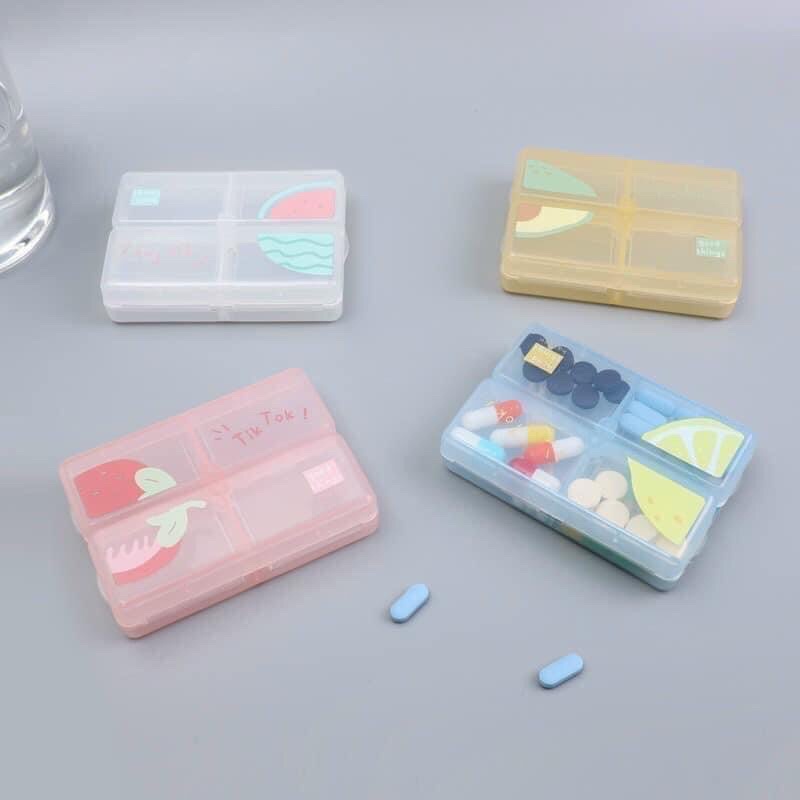 Hộp chia thuốc mini,đầy đủ 7 ngày trong tuần,chia rõ sáng trưa tối