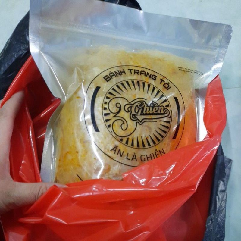 BÁNH TRÁNG TỎI TRỘN SẴN "3GHIỀN" - Túi zip 500g | BigBuy360 - bigbuy360.vn