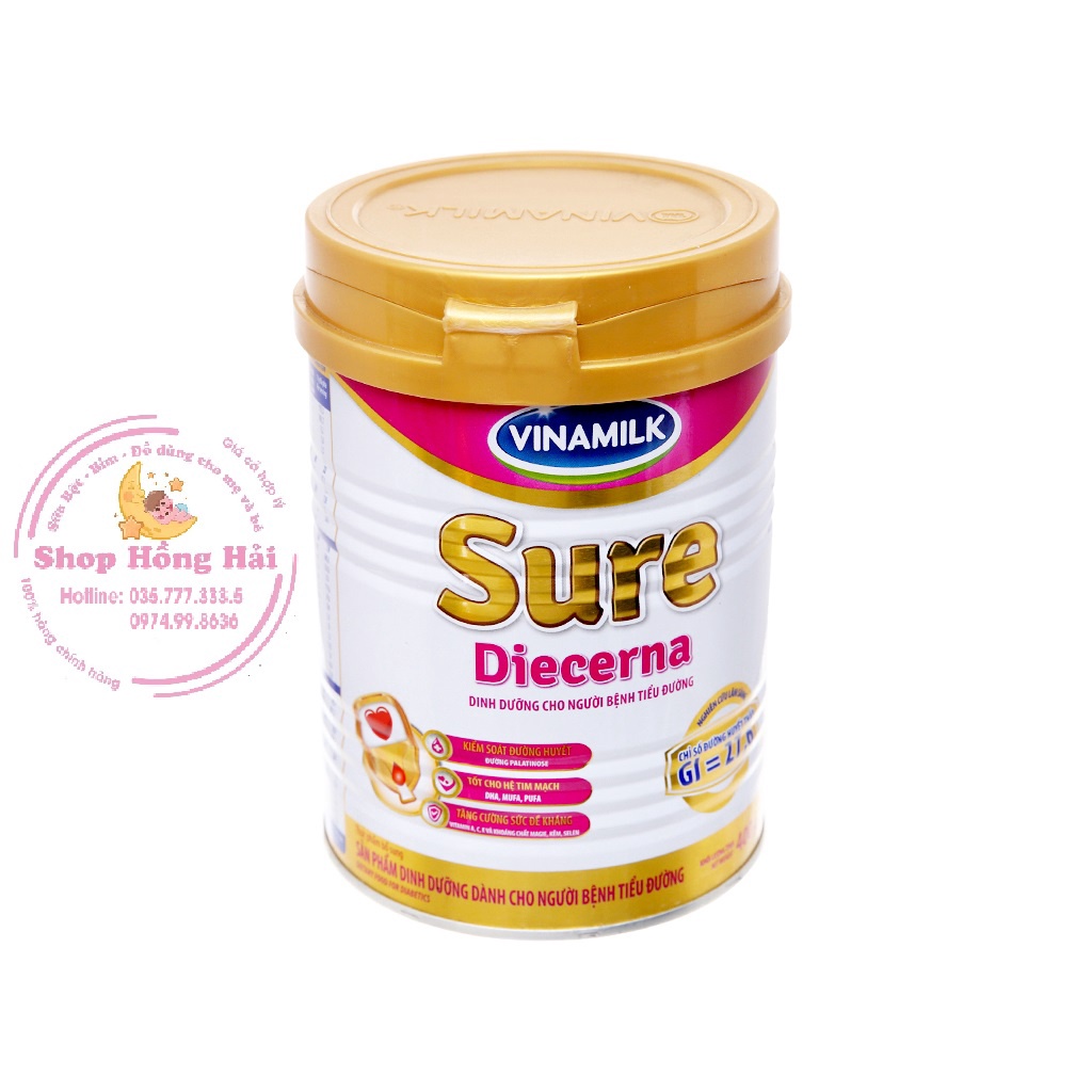 Sữa bột Vinamilk Sure Diecerna 900g mẫu mới