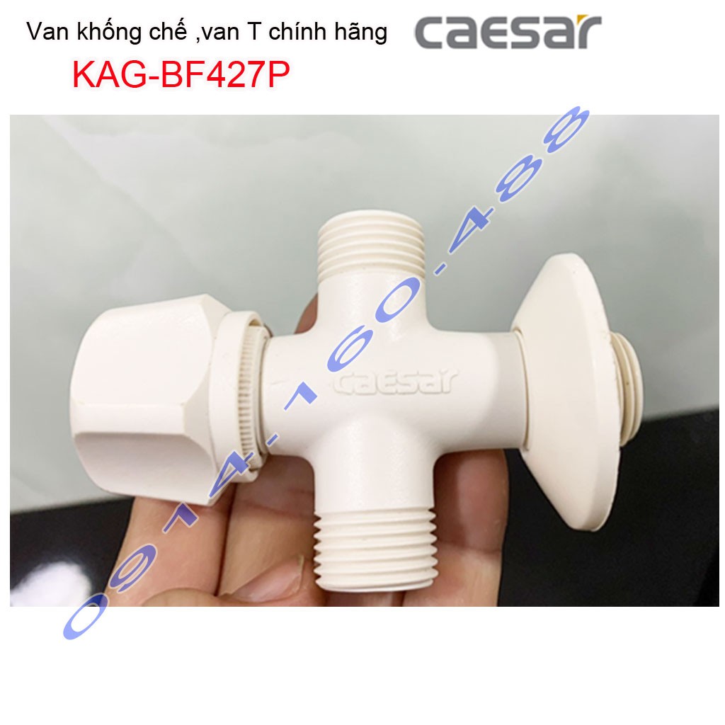 Van khống chế Caesar KAG-BF427P, van giảm áp T khóa chia nước 100% nhựa dùng cho vùng nước phèn nước mặn siêu bền không