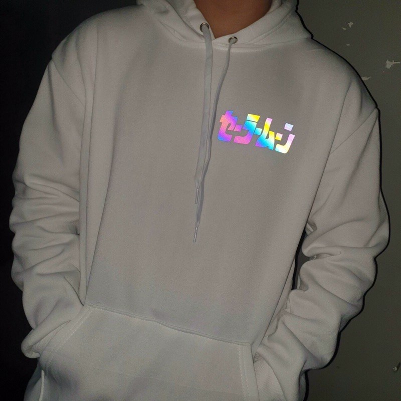 Áo khoác hoodie nít phản quang in hình mặt trăng chất nỉ bông mềm mịn