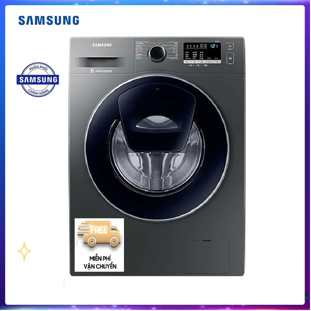 [Mã ELMALL100 giảm 100K đơn 5TR] Máy Giặt Samsung WW10K44G0UX/SV, 10kg Inverter, Chế độ tự động vệ sinh lồng giặt