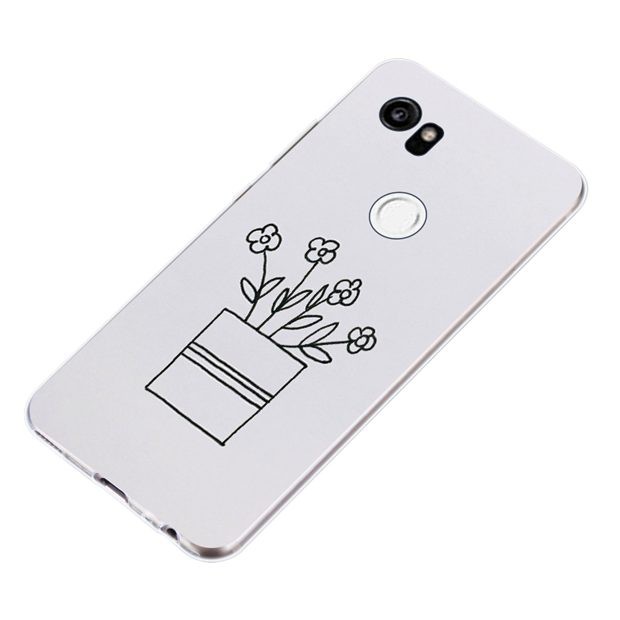 Ốp điện thoại họa tiết chậu hoa xinh xắn cho Google Pixel 2 3 XL Razer