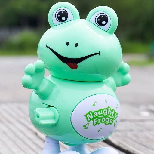 Đồ Chơi Cho Bé💗FREESHIP💗 Đồ Chơi Trẻ Em Ếch Con Chạy Cót Nhún Nhảy , Đầu Có Thể Xoay 360 Độ, Kích Thích Vận Động Cho Bé