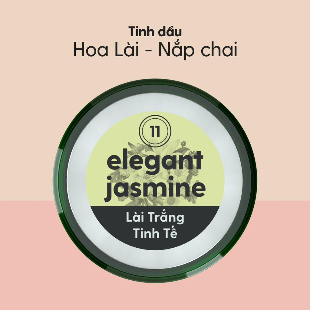 Tinh Dầu Hoa Nhài (Lài) Organic Thiên Nhiên Nguyên Chất Đậm Đặc Xông Thơm Phòng, Làm Nến Thơm HENY GARDEN