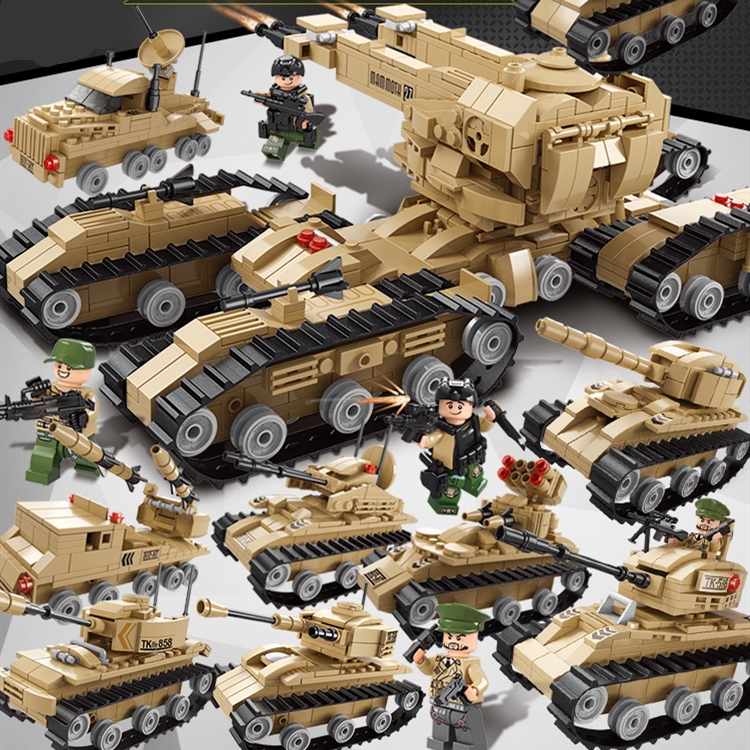 Đồ Chơi Lắp Ráp Xe Tăng Kích Thích Trí Thông Minh Cho Bé