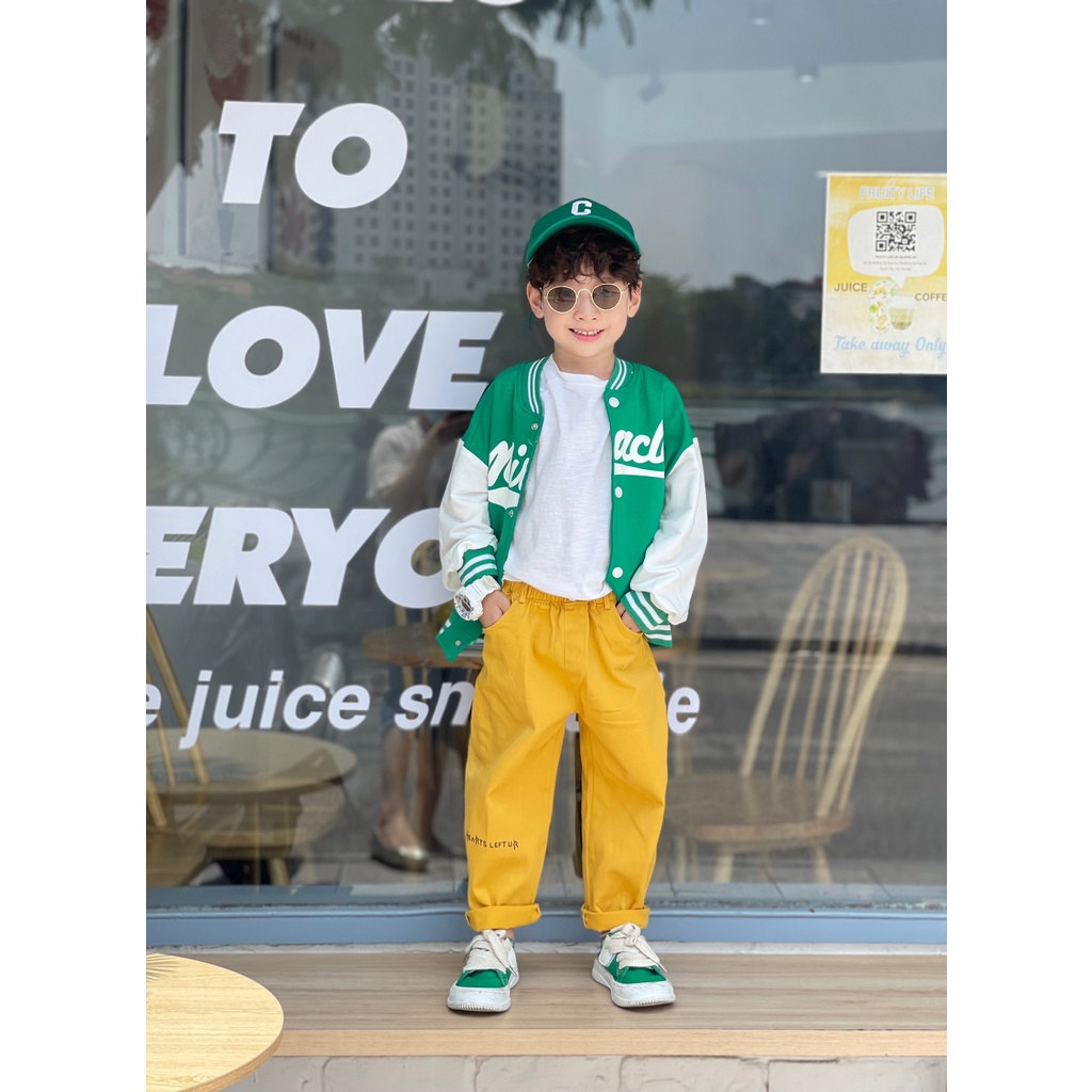 Quần Kaki Dáng Dài Chất Thô Mềm Cho Bé Trai Thời Trang Trẻ Em Bí Kids