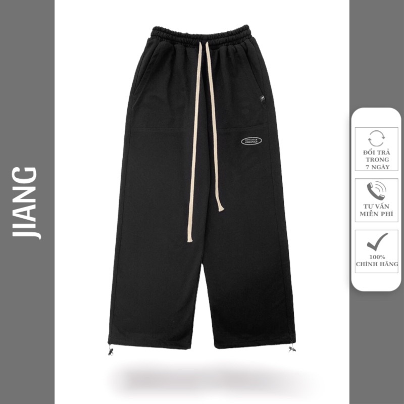 Quần nỉ dài essentials unisex Jiang Store - Quần nỉ chất dày dặn ống rộng phong cách thể thao
