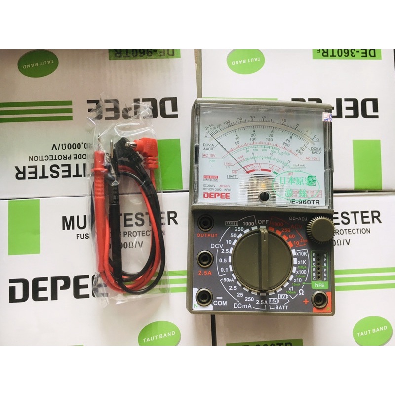 ĐỒNG HỒ ĐO ĐIỆN VẠN NĂNG KIM VOM DEPEE (DE-960TR)