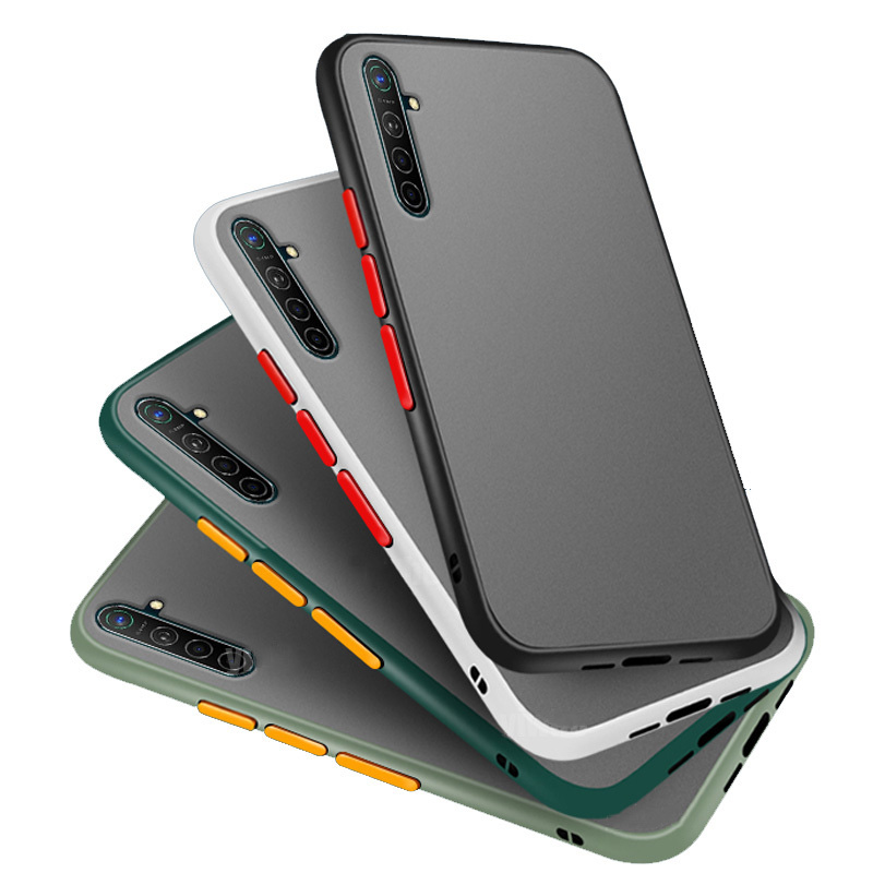 ốp lưng mờ Realme C1 C2 C3 C3i 5 5i 5s 6i 6 6 Pro 7 7i C11 C12 C15 Vỏ điện thoại Vỏ mặt sau