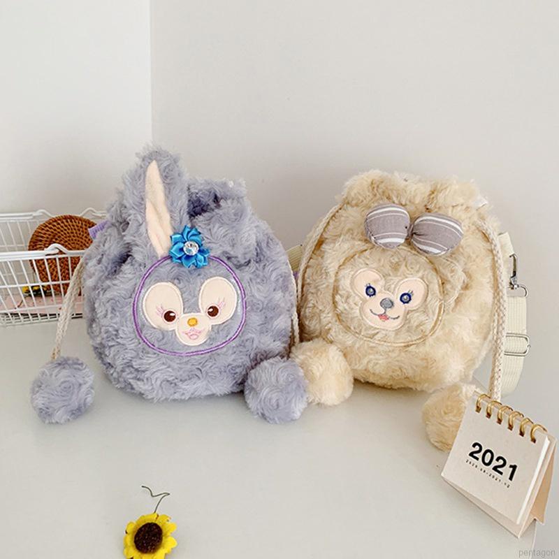Túi đeo chéo hình thỏ nhồi bông dễ thương cho bé gái