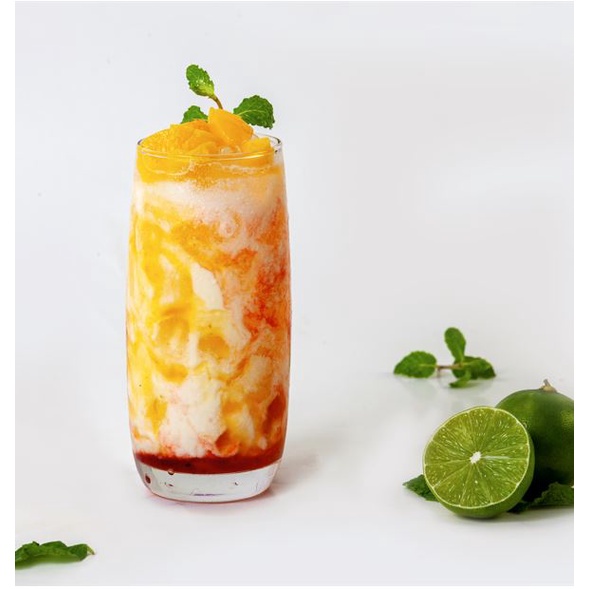 Mứt đào Déli chai 1L [CHUYÊN SỈ] HSD:18 tháng, nguyên liệu pha chế trà trái cây, soda, smoothie hoặc ăn trực tiếp,..