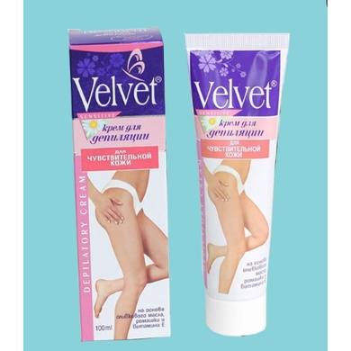 Kem Tẩy Lông Velvet Stella Depilatory Làm Mềm Da và Giảm Lông 100ml Nga