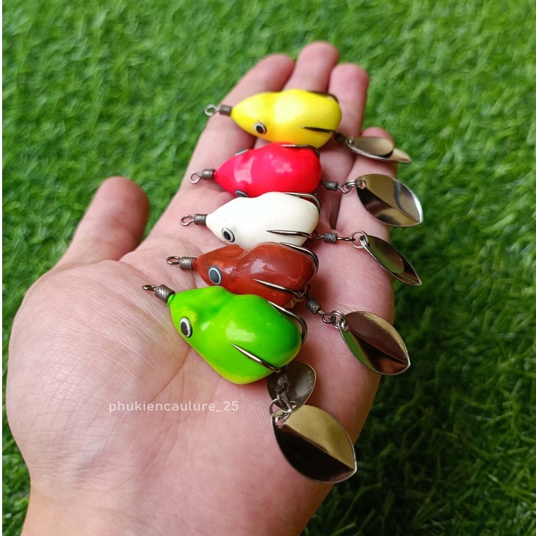 Nhái hơi super mini T36 dài 3.2cm nặng 7g - Nhái hơi câu lure T36