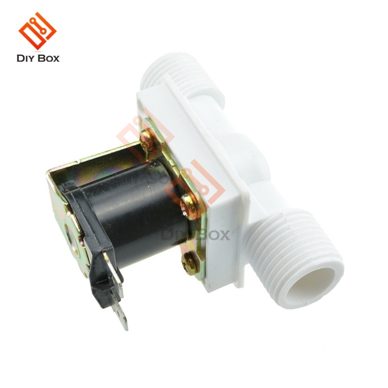 Công tắc van điện từ dòng khí/nước đầu vào 1/2" N/C DC 12V 24V AC 220V