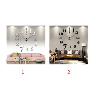 Đồng Hồ Dán Tường Cỡ Lớn 3D