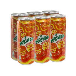 Nước Mirinda 330ml hương cam,soda kem(combo 2 lon)