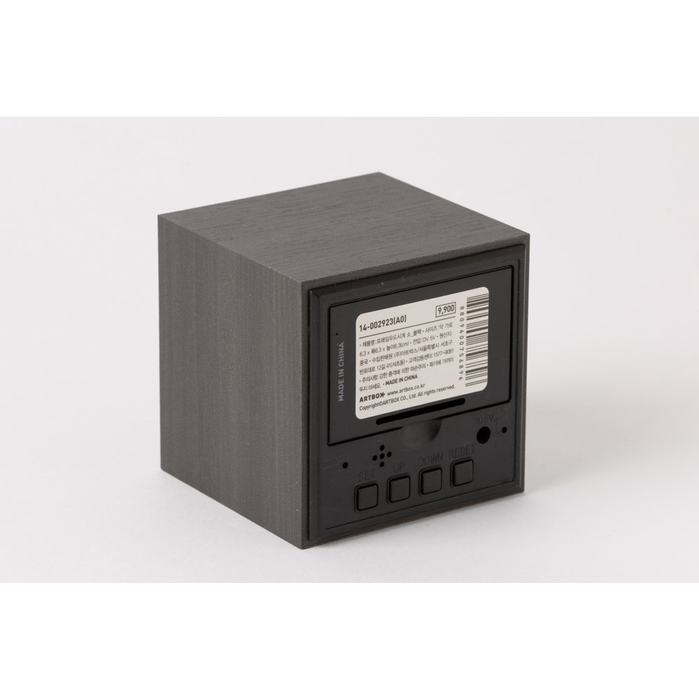 Đồng Hồ ARTBOX Hàn Quốc Bề Mặt Tráng Gương Khung Gỗ Màu Đen
