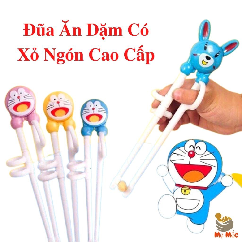 Đũa Ăn Dặm Có Xỏ Ngón, Đũa Tập Gắp Ăn Dặm Cao Cấp Cho Bé, Shop Mẹ Mốc ,DXN