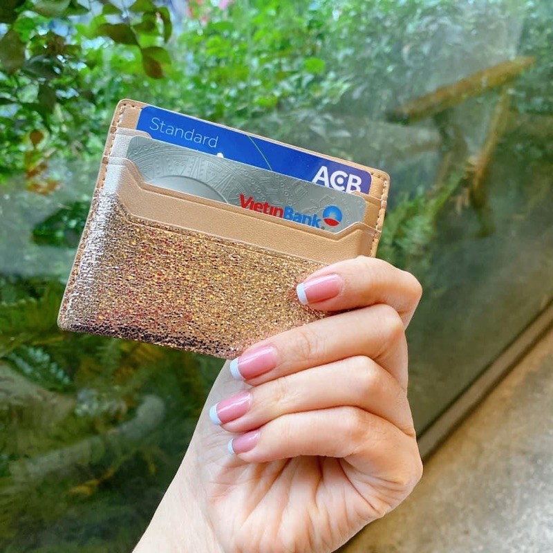 [ auth-bill] Ví đựng thẻ card nữ Cnk - Cardholder nữ full box