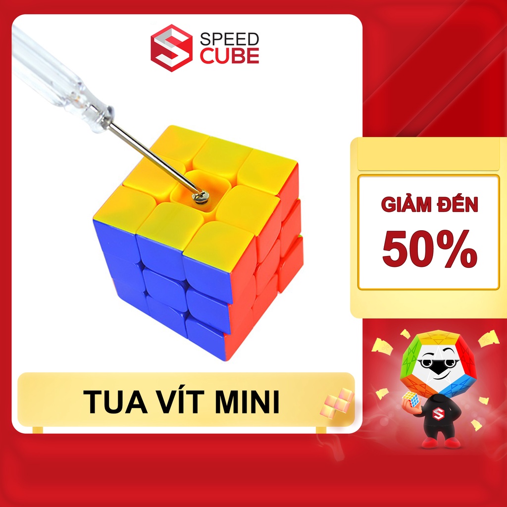 Tua Vít Tay Cầm Mini Giá Rẻ 9.5cm Điều Chỉnh Ốc Phụ Kiện Rubik Speed Cube