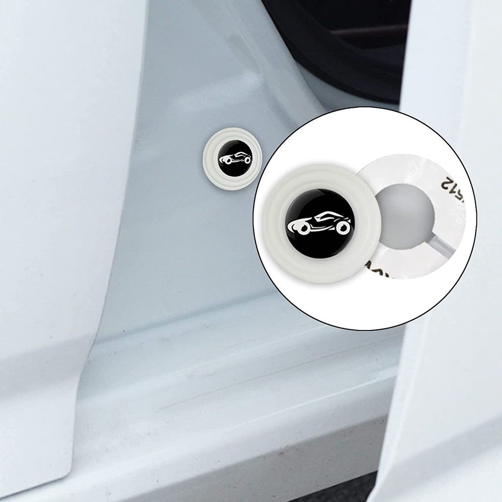 Set 16 Miếng Dán PVC Bảo Vệ Chống Sốc Cửa Xe Hơi