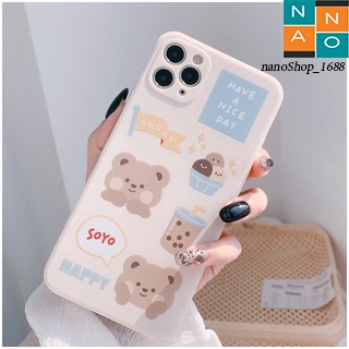 Ốp Lưng Iphone Cạnh Vuông,Bảo Vệ Camera In Hình Dễ Thương 7Plus,8plus,x,xs,xsmax,11,11promax,12,12promax,13,13promax