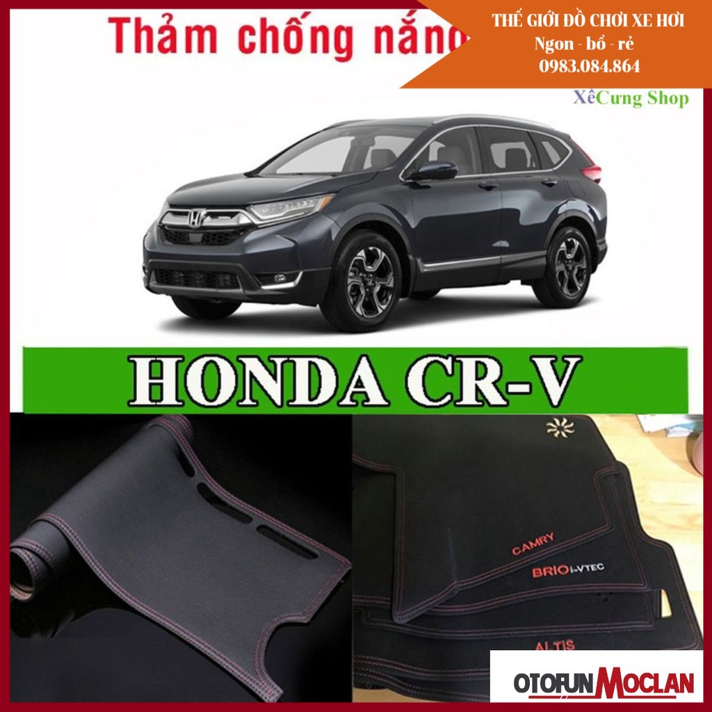 THẢM CHỐNG NÓNG TAPLO DA CARBON - Honda CRV 2018 - 2021