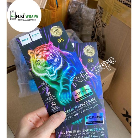 Kính cường lực FULL Màn Hình Hoco G5 cho 7Plus 8Plus XR 11 11PROMAX 12 12Pro 12ProMax 13ProMax FUKISHOP