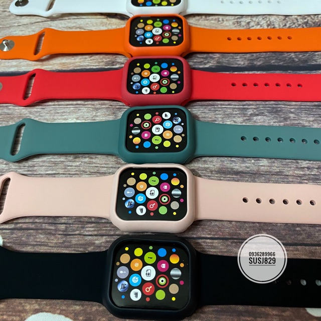 Combo dây cao su - ốp apple watch đủ size