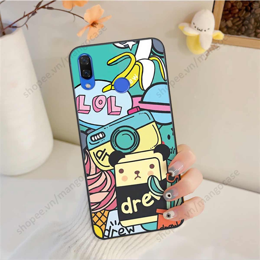 Ốp lưng điện thoại Huawei Nova 3 / Nova 3i drew, kaws, bape cao cấp, vỏ ốp rẻ đẹp