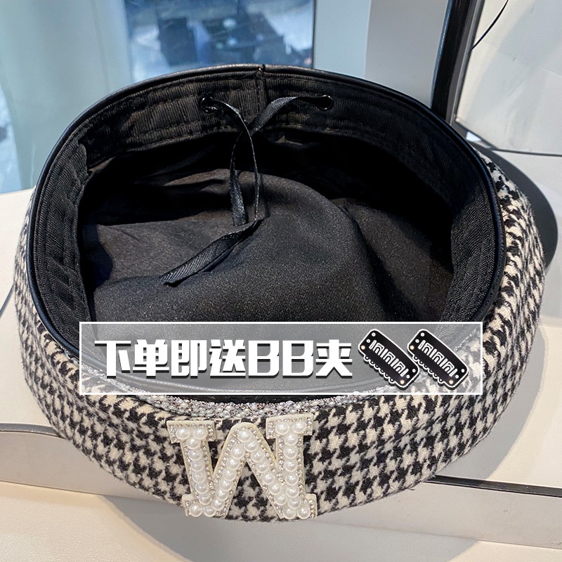 Mũ Beret Đính Đá Thời Trang Xuân Thu Phong Cách Nhật Bản Cho Nữ