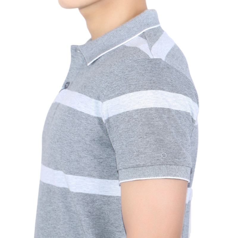 Áo polo ngắn tay nam Owen CVC Bodyfit Ghi xám - APV23720