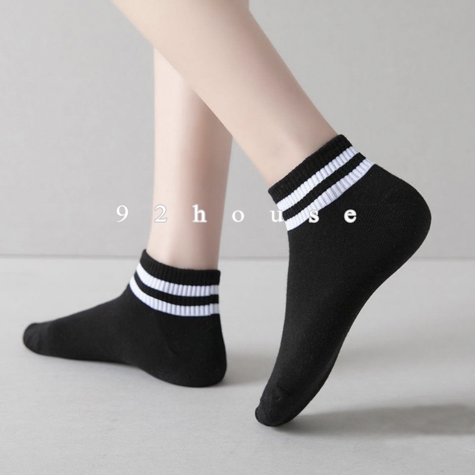 Tất vớ unisex tất kẻ hàn quốc phong cách ulzzang
