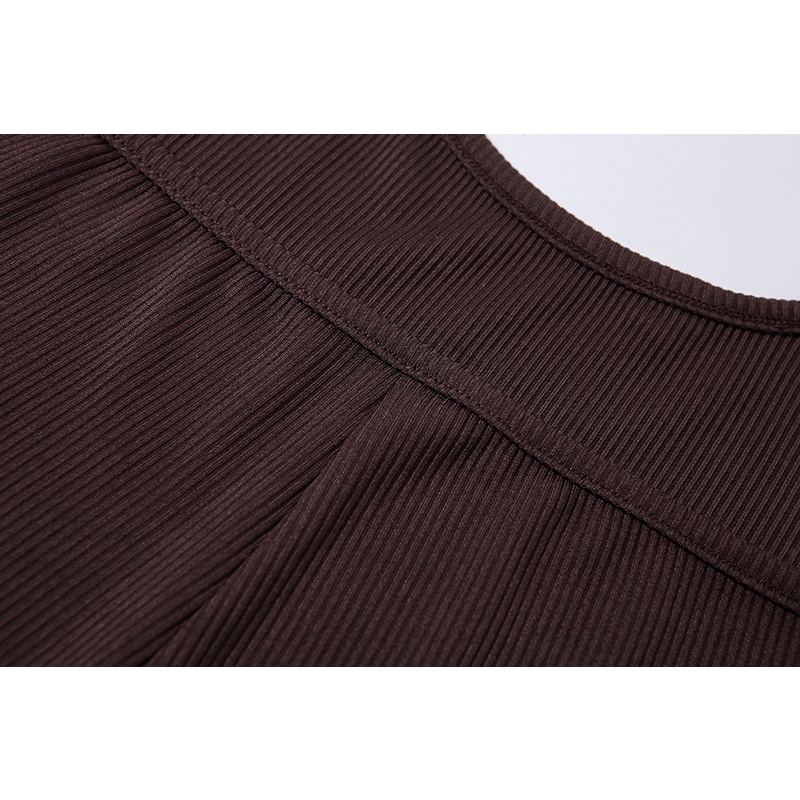 DUNEA Women Halter Solid Backless Sport Rompers