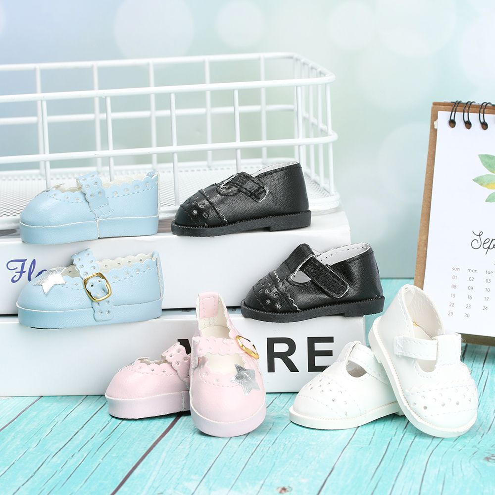 Giày Da Pu 6.5cm Cỡ Nhỏ Xinh Xắn Cho Búp Bê 16 Inch